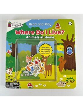 2/$6 Read and Play Where Do I Live-Animals at Home book (Board Book)